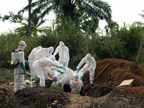 L'actuelle épidémie d'Ebola est la dixième sur le sol congolais depuis 1976 (archives). © KEYSTONE/AP/JEROME DELAY