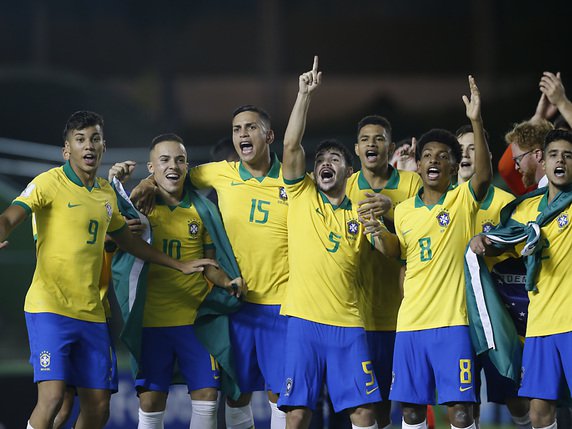 La joie des champions du monde M17 brésiliens © KEYSTONE/AP/ERALDO PERES
