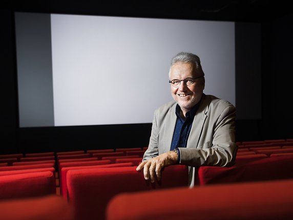Jacques-André Maire, président de Cinéforom, se réjouit de l'impact de l'industrie du cinéma sur l'économie romande. © KEYSTONE/JEAN-CHRISTOPHE BOTT