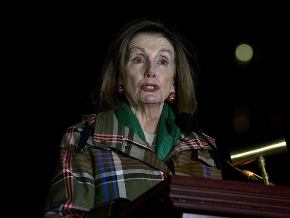 La présidente démocrate de la Chambre des représentants, Nancy Pelosi. © KEYSTONE/FR159526 AP/JOSE LUIS MAGANA
