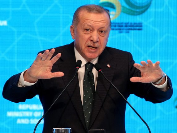 Le discours du président turc Recep Tayyip Erdogan sur les réfugiés sera très attendu lors de la discussion organisée à Genève (archives). © KEYSTONE/EPA/ERDEM SAHIN