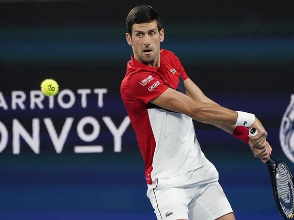Novak Djokovic a fait forte impression face à Rafael Nadal © KEYSTONE/EPA/EA GT