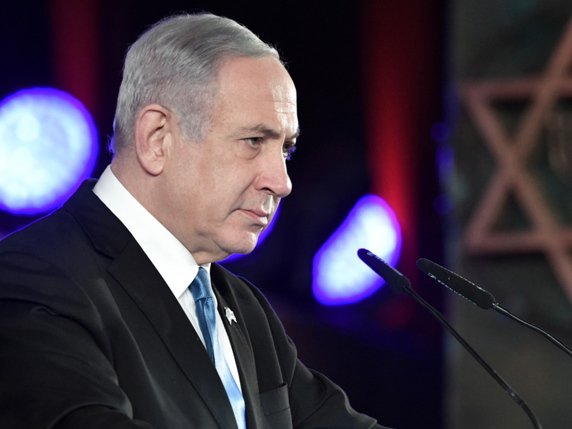 Benyamin Netanyahou a reçu une quarantaine de dirigeants étrangers pour les commémorations de la libération du camp nazi d'Auschwitz. © KEYSTONE/EPA/of MDA