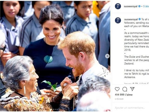 Le couple princier utilise l'appellation "Sussex Royal" pour son compte instagram et son site internet. © Compte instagram "Sussex Royal"