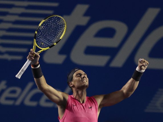Rafael Nadal: une victoire probante face à Grigor Dimitrov. © KEYSTONE/AP/Rebecca Blackwell