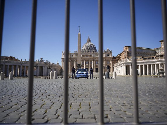 Quatre cas de Covid-19 ont jusqu'ici été recensés au Vatican (archives). © KEYSTONE/AP/Andrew Medichini