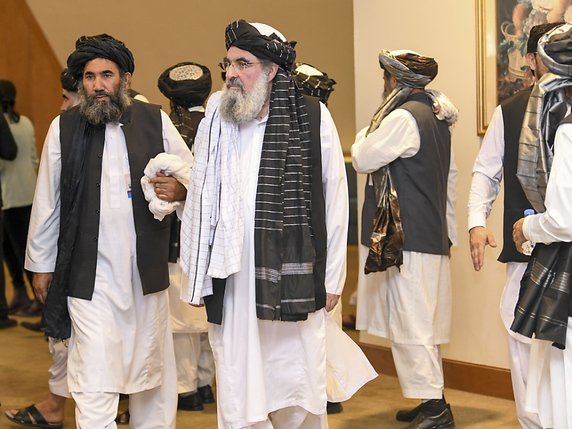 Les talibans avaient signé un accord avec les Etats-Unis le 29 février (archives). © KEYSTONE/EPA/STRINGER