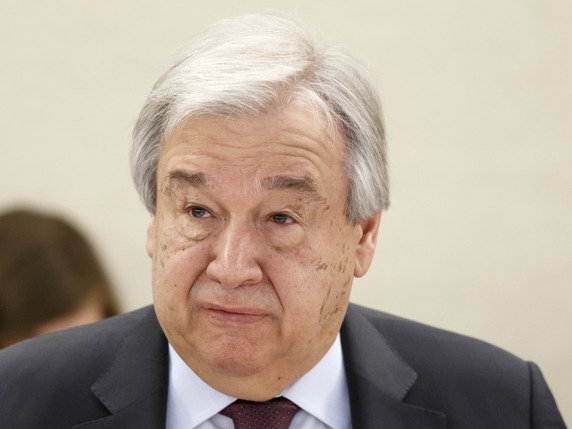 Le chef de l'ONU Antonio Guterres appelle à plus de solidarité pour aider les pays pauvres. © KEYSTONE/SALVATORE DI NOLFI