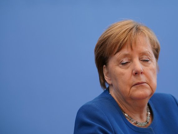 Angela Merkel a vécu difficilement sa quarantaine © KEYSTONE/EPA/CLEMENS BILAN