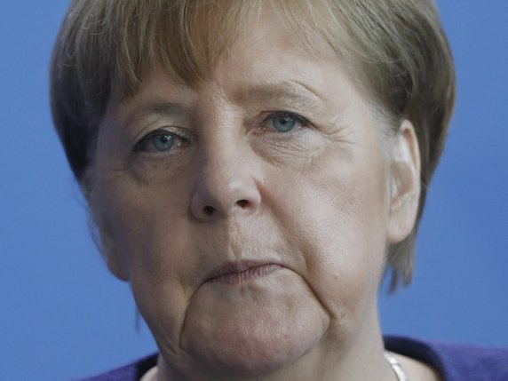 "C'est dans l'intérêt de tous et c'est aussi l'intérêt de l'Allemagne que l'Europe sorte forte de cette mise à l'épreuve", a affirmé Angela Merkel. © KEYSTONE/AP/Markus Schreiber