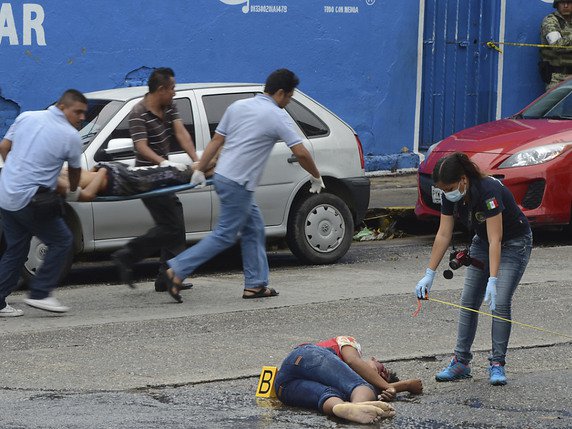 Plus de 34'000 assassinats ont été recensés au Mexique en 2019 (archives). © KEYSTONE/AP/BERNANDINO HERNANDEZ