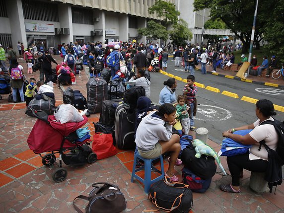 Quelque 4,9 millions de Vénézuéliens ont quitté leur pays depuis fin 2015 pour échapper à la crise politique et économique (archives). © KEYSTONE/EPA EFE/ERNESTO GUZMAN