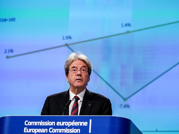 Paolo Gentiloni: l'UE a besoin d'un vaste plan d'aide © KEYSTONE/EPA/KENZO TRIBOUILLARD / POOL