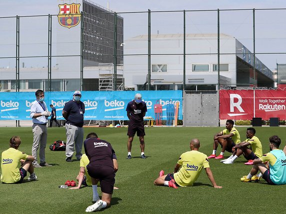 Les entraînements collectifs reprendront lundi en Espagne © KEYSTONE/EPA/FC BARCELONA HANDOUT