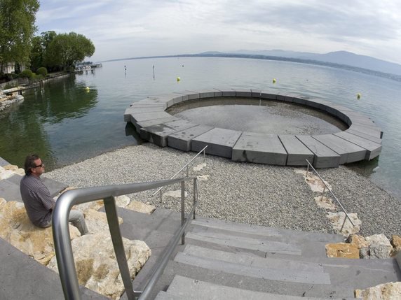 Seuls deux sites helvétiques sont qualifiés d'"insuffisants", tous deux situés dans le canton de Genève. Il s'agit de la Pointe à la Bise et de Bellevue Port Gitana (photo). © KEYSTONE/SALVATORE DI NOLFI
