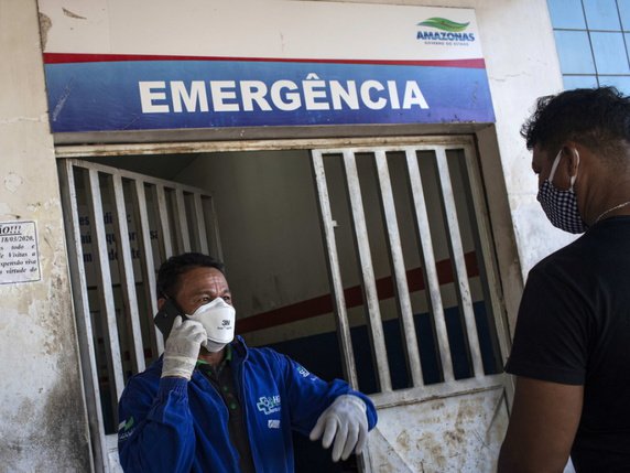 Au Brésil, ici un hôpital à Manacapuru dans l'Etat d'Amazonas, plus de 800'000 cas de Covid-19 ont été recensés (archives). © Keystone/EPA EFE/RAPHAEL ALVES