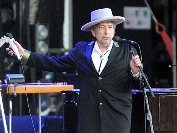 Dans la chanson "False Prophet", Bob Dylan se moque avec malice de sa propre légende (archives). © KEYSTONE/AP/DAVID VINCENT
