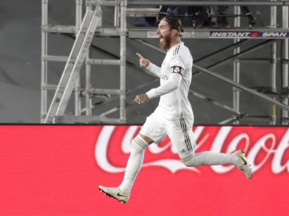 Sergio Ramos a offert la victoire au Real sur un penalty © KEYSTONE/AP/Bernat Armangue