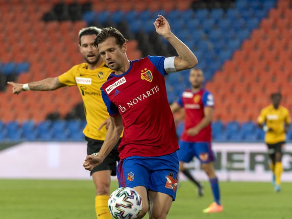 Stocker a inscrit l'un des quatre buts du FCB © KEYSTONE/GEORGIOS KEFALAS