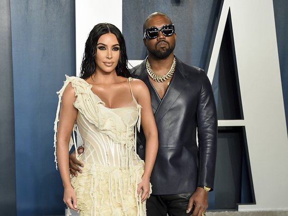 Sur son compte Instagram, Kim Kardashian West, a demandé au public de faire preuve de "compassion et d'empathie" pour son mari Kanye West qui souffre de troubles bipolaires (archives). © KEYSTONE/AP/Evan Agostini