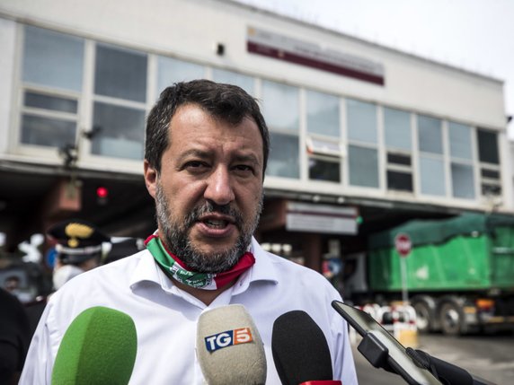 Le leader de la Ligue Matteo Salvini (archives). © KEYSTONE/EPA/ANGELO CARCONI