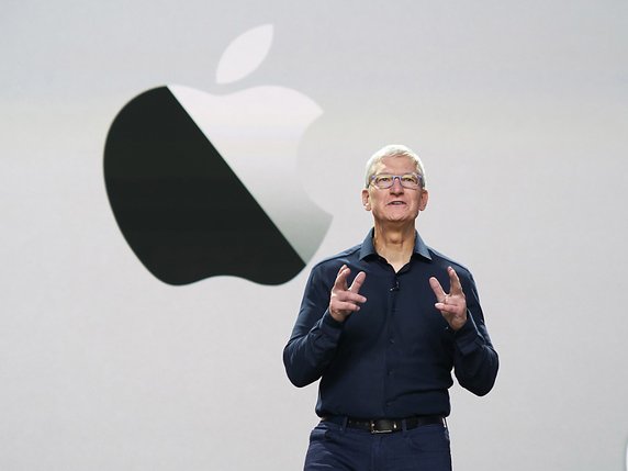 La plus grande partie de la fortune de Tim Cook provient des actions qui lui ont été accordées depuis ses débuts chez Apple, en 1998 (archives). © KEYSTONE/EPA/BROOKS KRAFT / APPLE / HANDOUT