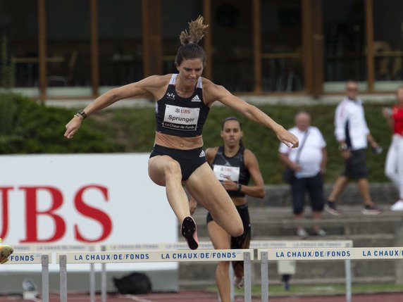 Bien que battue, Léa Sprunger s'est dite satisfaite de sa prestation. © KEYSTONE/SALVATORE DI NOLFI