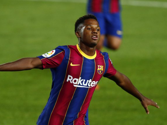 Ansu Fati a signé un doublé pour le Barça © KEYSTONE/AP/Joan Monfort