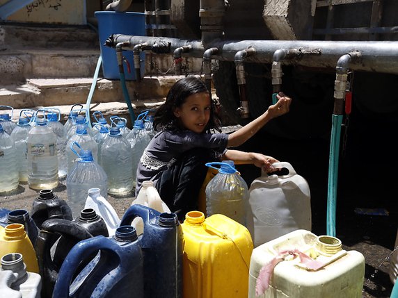 Des millions de Yéménites ont besoin d'assistance en raison du conflit dans ce pays (archives). © KEYSTONE/EPA/YAHYA ARHAB