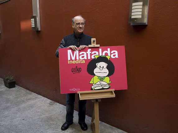 Quino et Mafalda. © KEYSTONE/AP/Dario Lopez-Mills