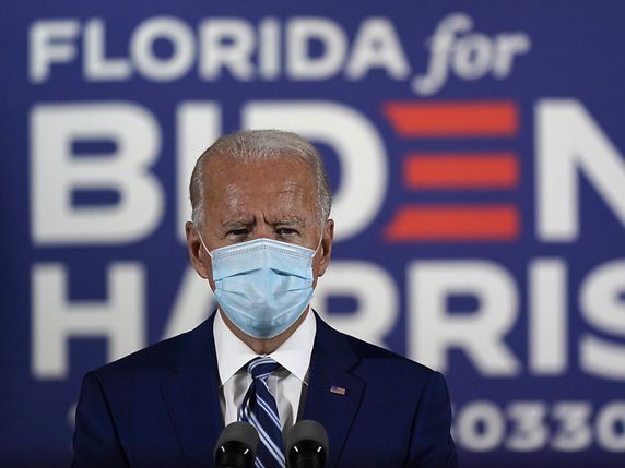 Joe Biden a prononcé un discours d'une demi-heure dans un centre de retraités en Floride. © KEYSTONE/AP/Carolyn Kaster