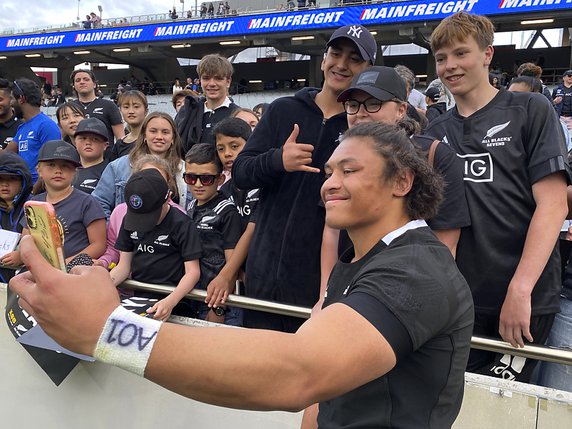 Les All Blacks ont battu l'Australie devant 45'000 spectateurs © KEYSTONE/AP/Mark Baker