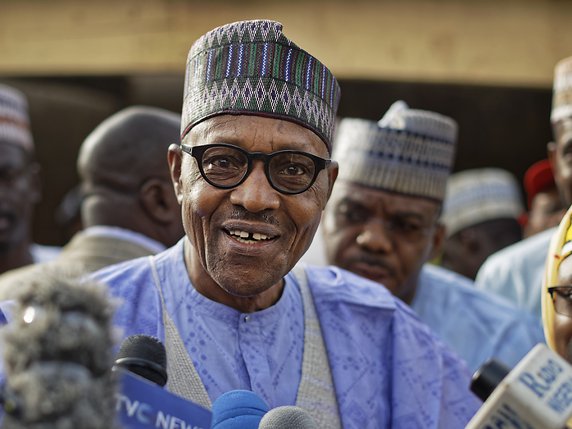 Le président nigérian Muhammadu Buhari se montre intransigeant face au soulèvement populaire (archives). © KEYSTONE/AP/BEN CURTIS