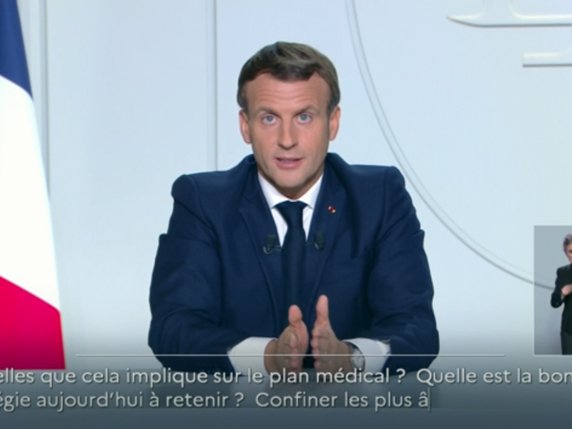 Emmanuel Macron était déjà intervenu sur la chaîne télévisée Al-Jazeera (archives). © KEYSTONE/AP