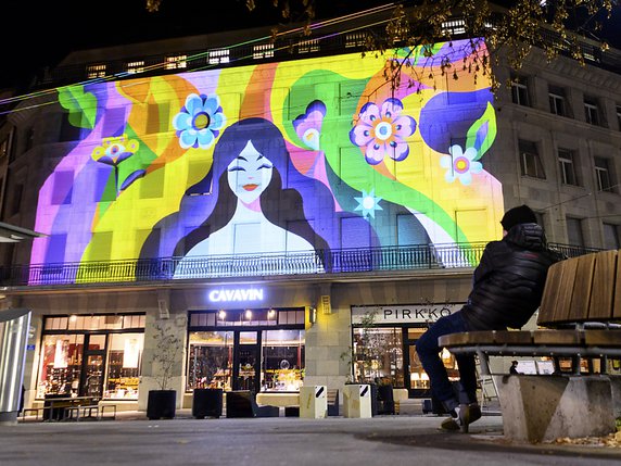 Les projections démarrent tous les soirs à 18h30. © KEYSTONE/LAURENT GILLIERON