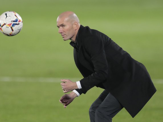 Une nouvelle déception pour Zinédine Zidane et le Real Madrid. © KEYSTONE/AP/Bernat Armangue