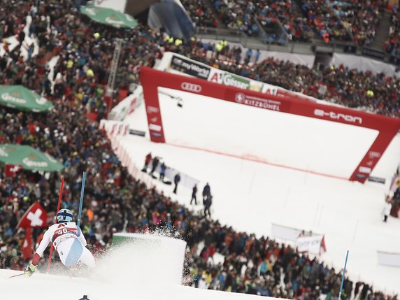 Pas de slalom à Kitzbühel ce week-end. © KEYSTONE/AP/GABRIELE FACCIOTTI