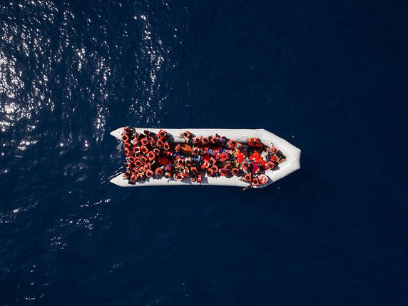 De nombreux migrants tentent toujours de rejoindre par la mer l'Europe depuis la Libye (archives). © KEYSTONE/AP/FELIPE DANA