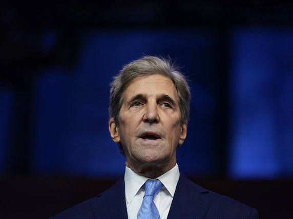 "Il nous reste 9 ans afin d'éviter les pires conséquences du changement climatique", a déclaré John Kerry. © KEYSTONE/AP/CAROLYN KASTER