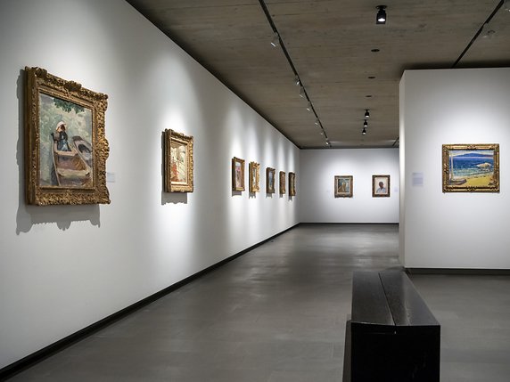 La collection Bemberg dispose d'un des plus importants fonds consacrés à Pierre Bonnard, dont une partie est présentée dès mardi à la Fondation de l'Hermitage à Lausanne. © KEYSTONE/JEAN-CHRISTOPHE BOTT