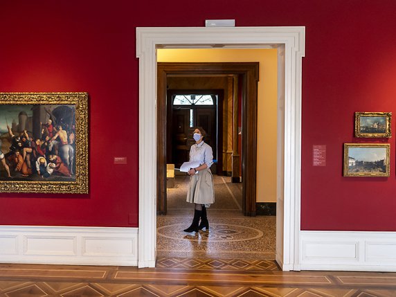 Les chefs d'oeuvre de la collection Bemberg présentés à la Fondation de l'Hermitage dès mardi couvrent cinq siècles d'histoire de l'art. © KEYSTONE/JEAN-CHRISTOPHE BOTT