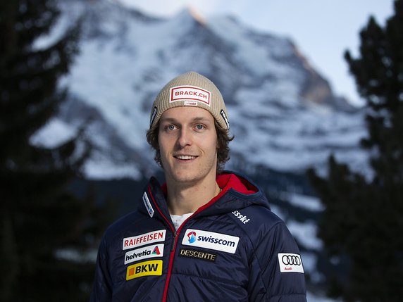 Le Saint-Gallois Ralph Weber s'est montré le Suisse le plus rapide lors du deuxième entraînement. © KEYSTONE/PETER KLAUNZER