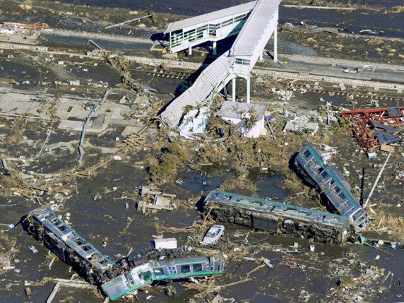 Le tremblement de terre et le tsunami qui a suivi ont ravagé la région de Fukushima au Japon le 11 mars 2011 (archives). © KEYSTONE/AP KYODO NEWS