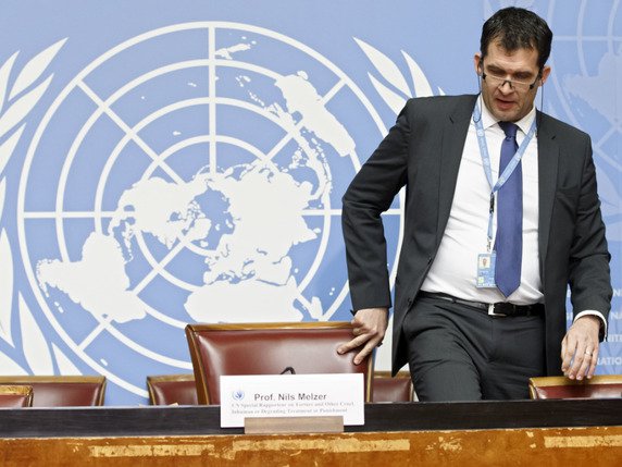 Le rapporteur spécial de l'ONU contre la torture Nils Melzer déplore la criminalisation des défenseurs des droits humains au Bélarus qui collaborent avec l'organisation (archives). © KEYSTONE/SALVATORE DI NOLFI