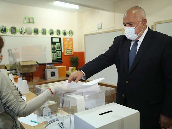 Le parti du Premier ministre conservateur Boïko Borissov est arrivé en tête des législatives en Bulgarie avec environ 25% des voix. © KEYSTONE/EPA/GOVERNMENT PRESS OFFICE HANDOUT