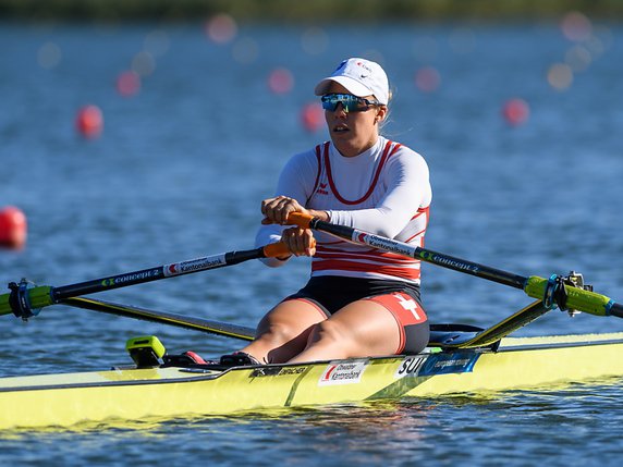 Jeannine Gmelin s'est parée de bronze à Varese © KEYSTONE/EPA PAP/JAKUB KACZMARCZYK