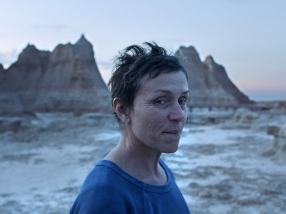 Frances McDormand dans une scène du  film "Nomadland." © KEYSTONE/AP