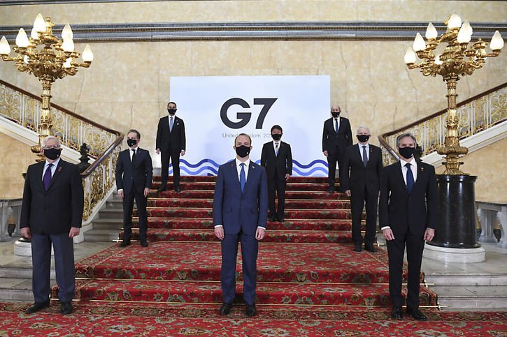 La première réunion du G7 a été consacrée à la Chine, acteur économique incontournable dont la volonté de s'affirmer comme une puissance militaire et d'exercer son influence dans le monde inquiète les capitales occidentales. © KEYSTONE/AP/Stefan Rousseau