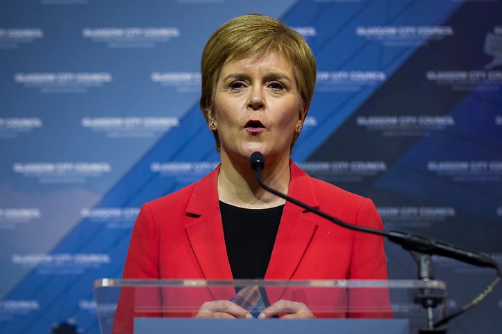 La Première ministre écossaise Nicola Sturgeon avait déjà revendiqué une victoire des indépendantistes plus tôt dans la journée. © KEYSTONE/EPA/ROBERT PERRY