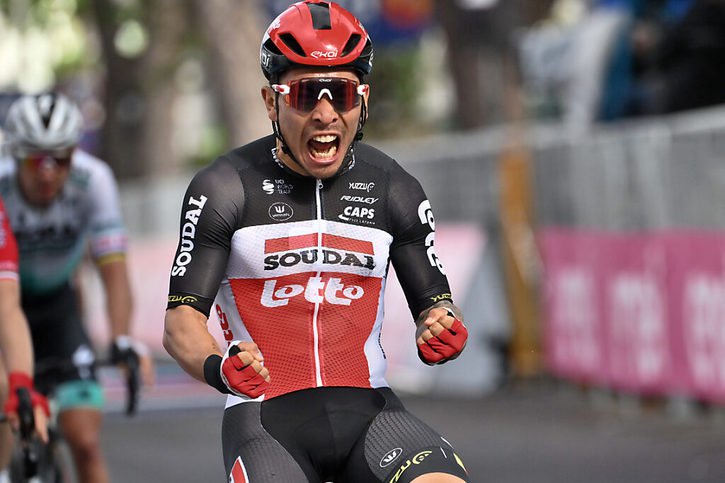 Caleb Ewan le plus fort au sprint © KEYSTONE/AP/Gian Mattia D'Alberto